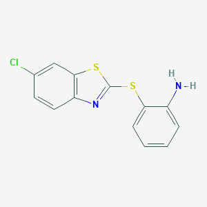 2-[(6-Chloro-1,3-benzothiazol-2-yl)thio]aniline