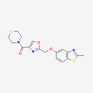 2-methyl-5-{[4-(4-thiomorpholinylcarbonyl)-1,3-oxazol-2-yl]methoxy}-1,3-benzothiazole