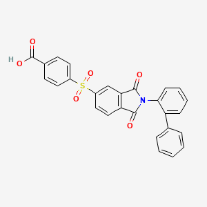 4-{[2-(2-biphenylyl)-1,3-dioxo-2,3-dihydro-1H-isoindol-5-yl]sulfonyl}benzoic acid