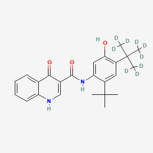 molecular formula C24H19D9N2O3 B606829 德替卡福 CAS No. 1413431-07-8