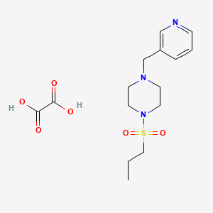 molecular formula C15H23N3O6S B6068305 1-(propylsulfonyl)-4-(3-pyridinylmethyl)piperazine oxalate 