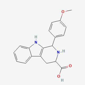 molecular formula C19H18N2O3 B6068318 1-(4-methoxyphenyl)-2,3,4,9-tetrahydro-1H-beta-carboline-3-carboxylic acid 