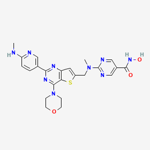 molecular formula C23H25N9O3S B606836 CUDC-908 CAS No. 1235449-52-1