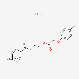molecular formula C21H29Cl2NO3 B6068372 3-(2-adamantylamino)propyl (4-chlorophenoxy)acetate hydrochloride 