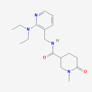 N-{[2-(diethylamino)-3-pyridinyl]methyl}-1-methyl-6-oxo-3-piperidinecarboxamide