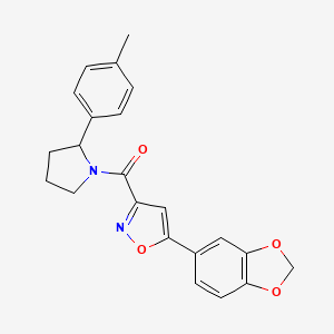 5-(1,3-benzodioxol-5-yl)-3-{[2-(4-methylphenyl)-1-pyrrolidinyl]carbonyl}isoxazole