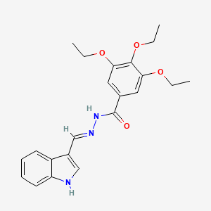 3,4,5-triethoxy-N'-(1H-indol-3-ylmethylene)benzohydrazide