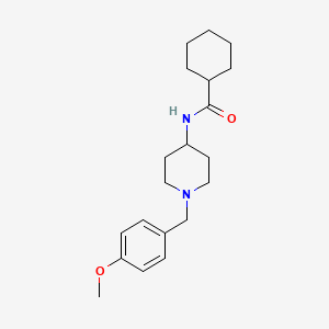 molecular formula C20H30N2O2 B6068601 N-[1-(4-methoxybenzyl)-4-piperidinyl]cyclohexanecarboxamide 