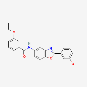 molecular formula C23H20N2O4 B6068629 3-ethoxy-N-[2-(3-methoxyphenyl)-1,3-benzoxazol-5-yl]benzamide 