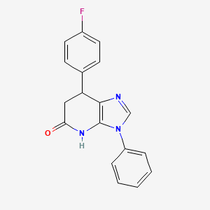 molecular formula C18H14FN3O B6068669 7-(4-fluorophenyl)-3-phenyl-3,4,6,7-tetrahydro-5H-imidazo[4,5-b]pyridin-5-one 