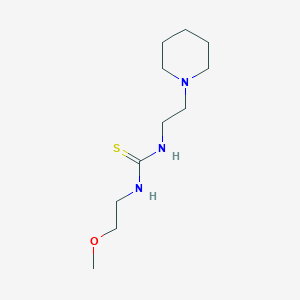 molecular formula C11H23N3OS B6068686 N-(2-methoxyethyl)-N'-[2-(1-piperidinyl)ethyl]thiourea 