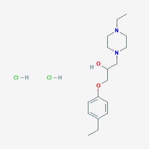 molecular formula C17H30Cl2N2O2 B6068708 1-(4-ethylphenoxy)-3-(4-ethyl-1-piperazinyl)-2-propanol dihydrochloride 