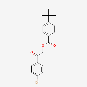 molecular formula C19H19BrO3 B6068772 2-(4-bromophenyl)-2-oxoethyl 4-tert-butylbenzoate CAS No. 53822-78-9