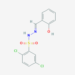 molecular formula C13H10Cl2N2O3S B6068816 2,5-dichloro-N'-(2-hydroxybenzylidene)benzenesulfonohydrazide 