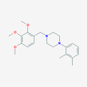 molecular formula C22H30N2O3 B6068842 1-(2,3-dimethylphenyl)-4-(2,3,4-trimethoxybenzyl)piperazine 