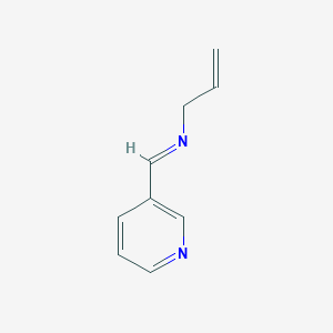 molecular formula C9H10N2 B060689 N-Allyl(3-pyridyl)methaneimine CAS No. 183864-21-3