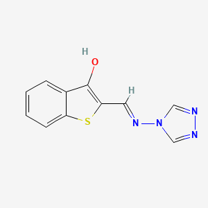 2-[(4H-1,2,4-triazol-4-ylimino)methyl]-1-benzothiophene-3-ol