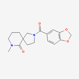 molecular formula C17H20N2O4 B6068947 2-(1,3-benzodioxol-5-ylcarbonyl)-7-methyl-2,7-diazaspiro[4.5]decan-6-one 