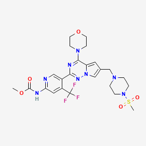 molecular formula C24H29F3N8O5S B606895 Unii-rca38L4HB5 CAS No. 1494684-28-4