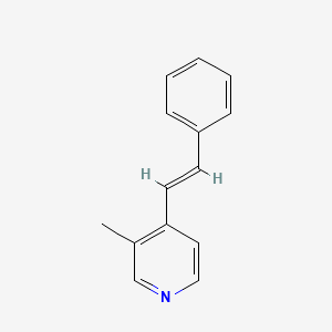molecular formula C14H13N B6068950 3-methyl-4-(2-phenylvinyl)pyridine 