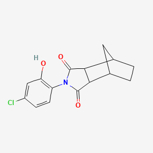 molecular formula C15H14ClNO3 B6068956 4-(4-chloro-2-hydroxyphenyl)-4-azatricyclo[5.2.1.0~2,6~]decane-3,5-dione 