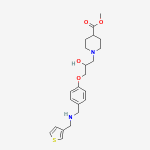 methyl 1-[2-hydroxy-3-(4-{[(3-thienylmethyl)amino]methyl}phenoxy)propyl]-4-piperidinecarboxylate