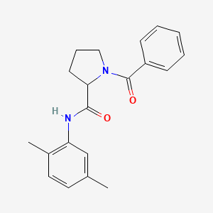 1-benzoyl-N-(2,5-dimethylphenyl)prolinamide