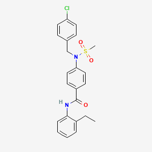 4-[(4-chlorobenzyl)(methylsulfonyl)amino]-N-(2-ethylphenyl)benzamide