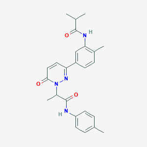 2-[3-[3-(isobutyrylamino)-4-methylphenyl]-6-oxo-1(6H)-pyridazinyl]-N-(4-methylphenyl)propanamide