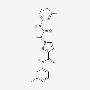 1-{1-methyl-2-[(3-methylphenyl)amino]-2-oxoethyl}-N-(3-methylphenyl)-1H-pyrazole-3-carboxamide