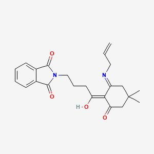 molecular formula C23H26N2O4 B6069049 2-{4-[2-(allylamino)-4,4-dimethyl-6-oxocyclohex-1-en-1-yl]-4-oxobutyl}-1H-isoindole-1,3(2H)-dione 