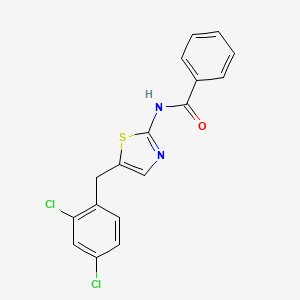 N-[5-(2,4-dichlorobenzyl)-1,3-thiazol-2-yl]benzamide
