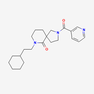 7-(2-cyclohexylethyl)-2-(3-pyridinylcarbonyl)-2,7-diazaspiro[4.5]decan-6-one