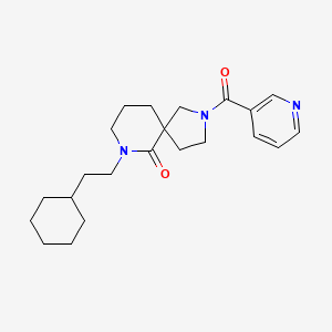 molecular formula C22H31N3O2 B6069080 7-(2-cyclohexylethyl)-2-(3-pyridinylcarbonyl)-2,7-diazaspiro[4.5]decan-6-one 