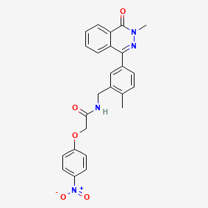 N-[2-methyl-5-(3-methyl-4-oxo-3,4-dihydro-1-phthalazinyl)benzyl]-2-(4-nitrophenoxy)acetamide