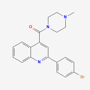 molecular formula C21H20BrN3O B6069102 2-(4-bromophenyl)-4-[(4-methyl-1-piperazinyl)carbonyl]quinoline 