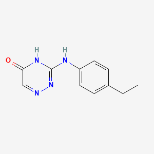 3-[(4-ethylphenyl)amino]-1,2,4-triazin-5(4H)-one