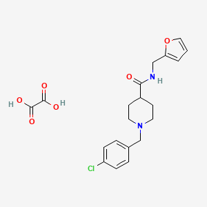 1-(4-chlorobenzyl)-N-(2-furylmethyl)-4-piperidinecarboxamide oxalate