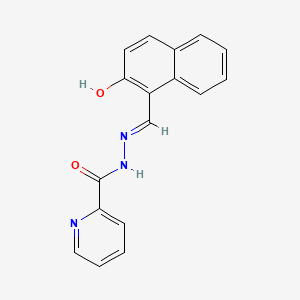 molecular formula C17H13N3O2 B6069171 N'-[(2-hydroxy-1-naphthyl)methylene]-2-pyridinecarbohydrazide 