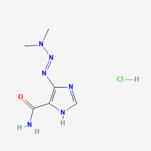molecular formula C6H11ClN6O B606923 达卡巴嗪盐酸盐 CAS No. 17925-90-5