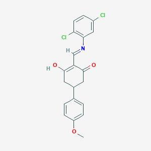 2-{[(2,5-dichlorophenyl)amino]methylene}-5-(4-methoxyphenyl)-1,3-cyclohexanedione