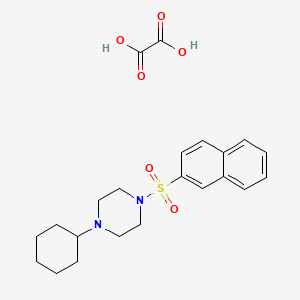 1-cyclohexyl-4-(2-naphthylsulfonyl)piperazine oxalate