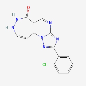 2-(2-chlorophenyl)-8H-[1,2,4]triazolo[5',1':2,3]pyrimido[5,4-d][1,2]diazepin-6-ol