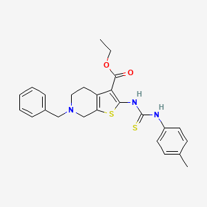 ethyl 6-benzyl-2-({[(4-methylphenyl)amino]carbonothioyl}amino)-4,5,6,7-tetrahydrothieno[2,3-c]pyridine-3-carboxylate