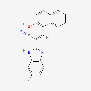 3-(2-hydroxy-1-naphthyl)-2-(6-methyl-1H-benzimidazol-2-yl)acrylonitrile