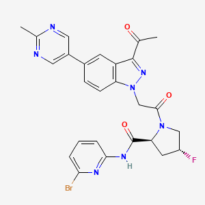 molecular formula C26H23BrFN7O3 B606937 达尼考潘 CAS No. 1903768-17-1