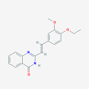 2-[2-(4-ethoxy-3-methoxyphenyl)vinyl]-4(3H)-quinazolinone