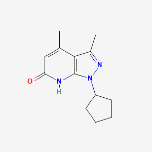 1-cyclopentyl-3,4-dimethyl-1,7-dihydro-6H-pyrazolo[3,4-b]pyridin-6-one