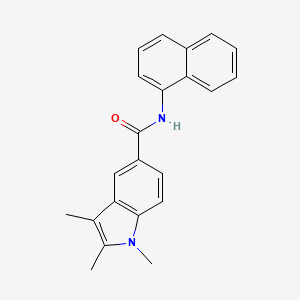 1,2,3-trimethyl-N-1-naphthyl-1H-indole-5-carboxamide