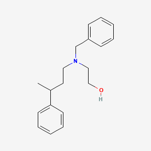 molecular formula C19H25NO B6069445 2-[benzyl(3-phenylbutyl)amino]ethanol 